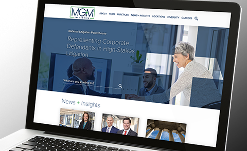 MG+M The Law Firm example screen