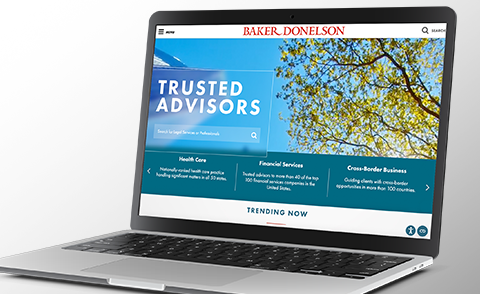 Baker Donelson example screen